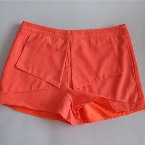 Missguided Women's Orange Layered Shorts, US 6